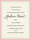 Pink Flocked Lamb Die-cut Announcements Image 2 of 2